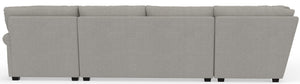 Livingston - Sectional With Comfort Coil Seating, 40" Cocktail Ottoman And Accent Pillows Included