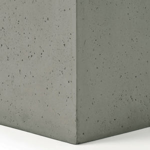 Modern Tank Holder Side Table With Smooth Concrete Surface