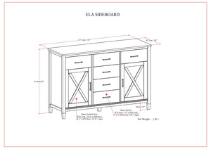 Ela - Sideboard - Smoky Brown