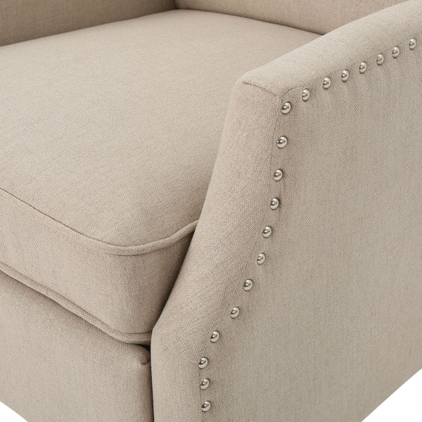 Westeros Wing Back Fabric Upholstered Recliner