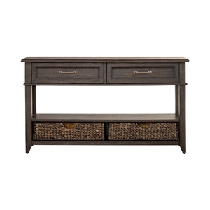 Mill Creek - 2 Drawer Sofa Table - Peppercorn