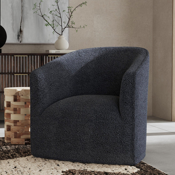 Valencia - Swivel Accent Chair - Blue