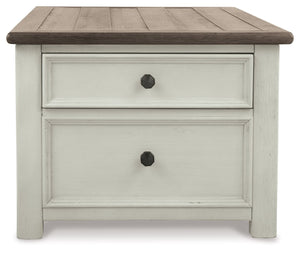 Bolanburg - Lift Top Cocktail Table - White / Brown / Beige