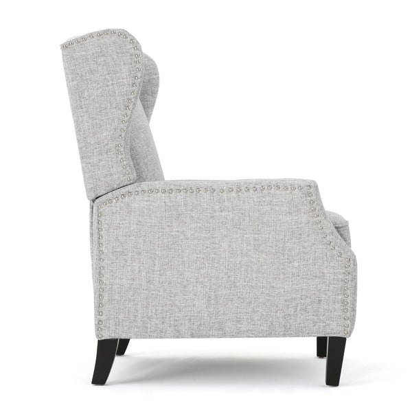 Westeros Wing Back Fabric Upholstered Recliner