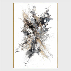 Sunstone - 48" x 48" Painting by Buddy Whitlock - Gray / White