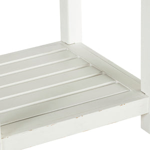 Backroads - End Table - Weathered White & Parchment Brown