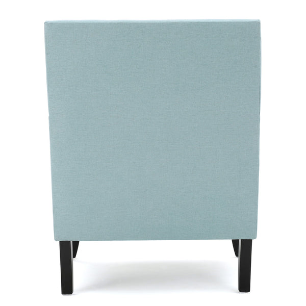 Serenada - Upholstered Fabric Club Chair With Nailhead Trim And Tapered Birch Legs