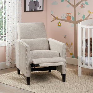 Kiersten - Contemporary Fabric Pushback Recliner