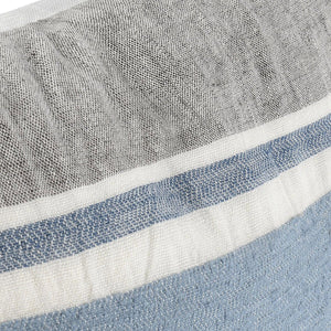 Lima - ST Pillow - Capri Blue / Dark Gray