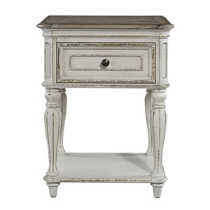 Magnolia Manor - Leg Nightstand - Antique White