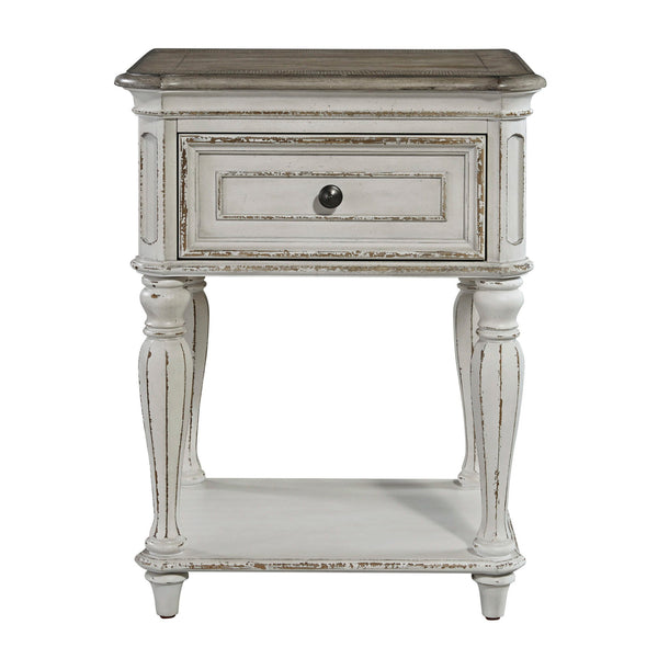 Magnolia Manor - Leg Nightstand - Antique White