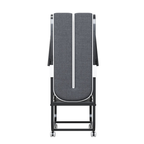 Twin Extra Long Folding Bed For Tall People, Heavy-Duty Rollaway Guest With Memory Foam Mattress - Black