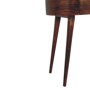 Rounded Wood Table