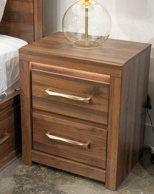 Janfyn - Two Drawer Night Stand - Brown