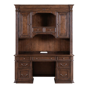 Provence Park - Credenza & Hutch - Chateau Brown