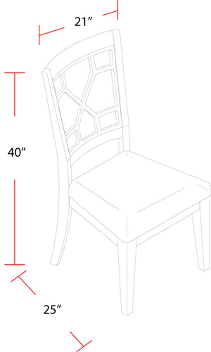 Sundance Dining - Grid Back Dining Chair (Set of 2) - Sandstone