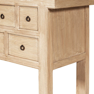 Bellamy Heritage - 11 Drawer Table With Open Base - Brown