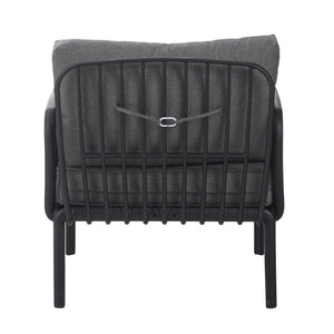Outdoor Patio Club Chair, Waterproof Thick Cushion Deep Seating