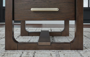 Breckington - Square End Table - Dark Brown
