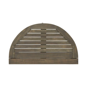 Outdoor 3 Piece Half Round Folding Bistro Set