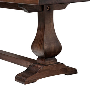 Whitmore - Trestle Dining Bench - Dark Brown