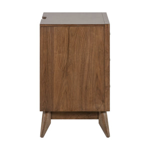 Century Modern - Nightstand With Charging Station - Walnut