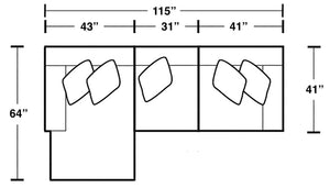 Rockport - Reclining Sectional