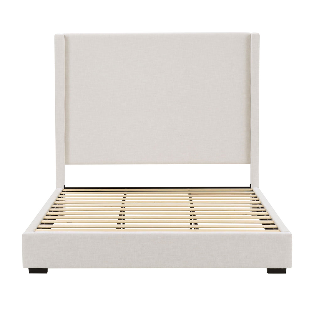 Hampton - Upholstered Platform Bed With Tall Headboard