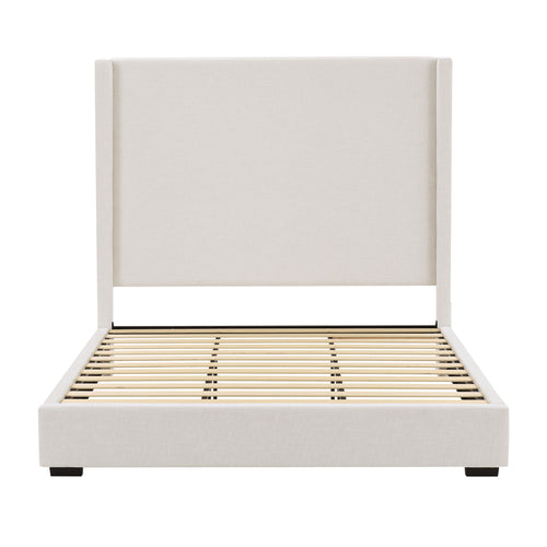 Hampton - Upholstered Platform Bed With Tall Headboard
