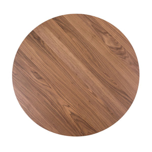 Space Savers - 5 Piece Pedestal Table Set - Walnut