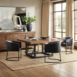 Messina - Dining Table - Brown / Black