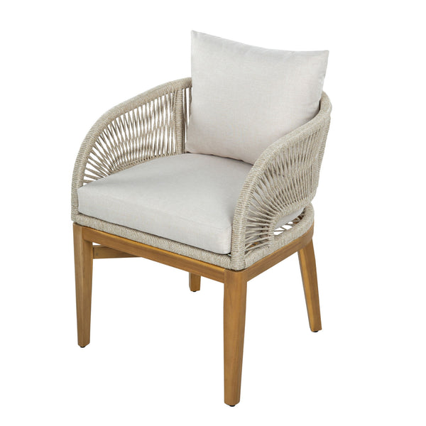 Outdoor Dining Chairs With Cushion (Set of 2)