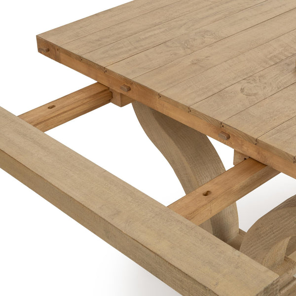 Julia - 86-110" Dining Table With Extensions - Soft Earth