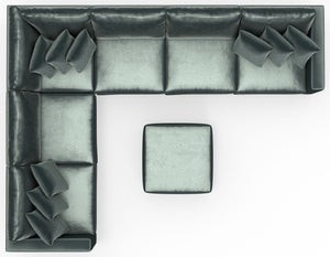 Remington - Modular Sofa And Cocktail Ottoman - Pine