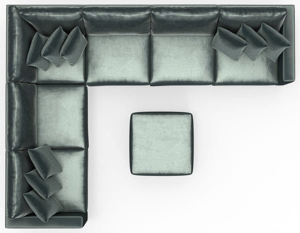 Remington - Modular Sofa And Cocktail Ottoman - Pine