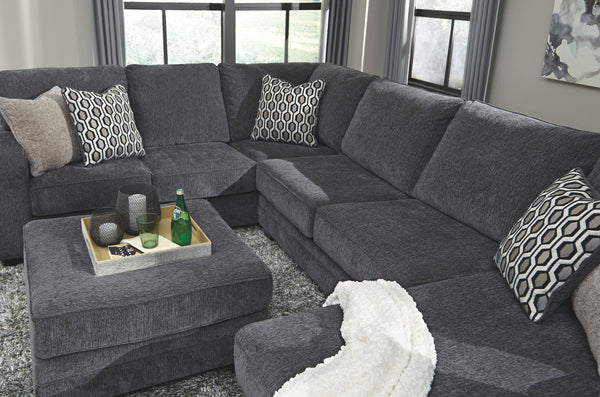 Tracling - Oversized Accent Ottoman - Slate