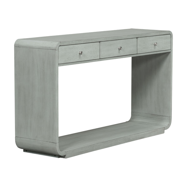 Console Table With 3 Drawers And Display Shelf