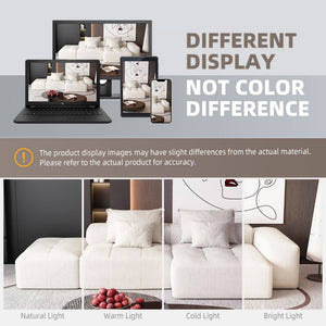Modern Oversized Diy Combination Modular Sectional Sofa With Pillows