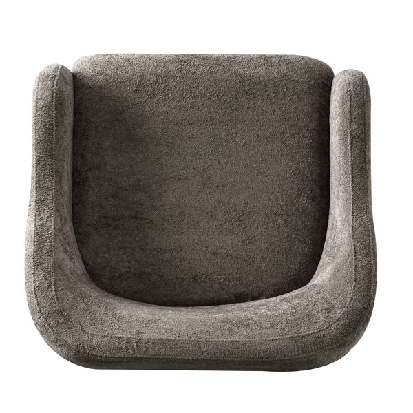 Modern Accent Chair With Recessed Arms And Tight Back