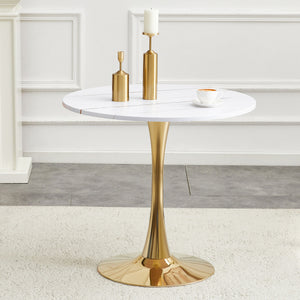 Round Dining Table & Thickened Top For Kitchen