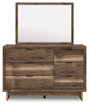 Chirason - 3 Pc. - Full Panel Storage Bed, Dresser And Mirror - Brown