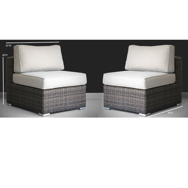 Minnesota - Armless Patio Chairs (Set of 2)