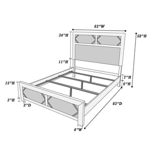 Transitional Bed With High Headboard