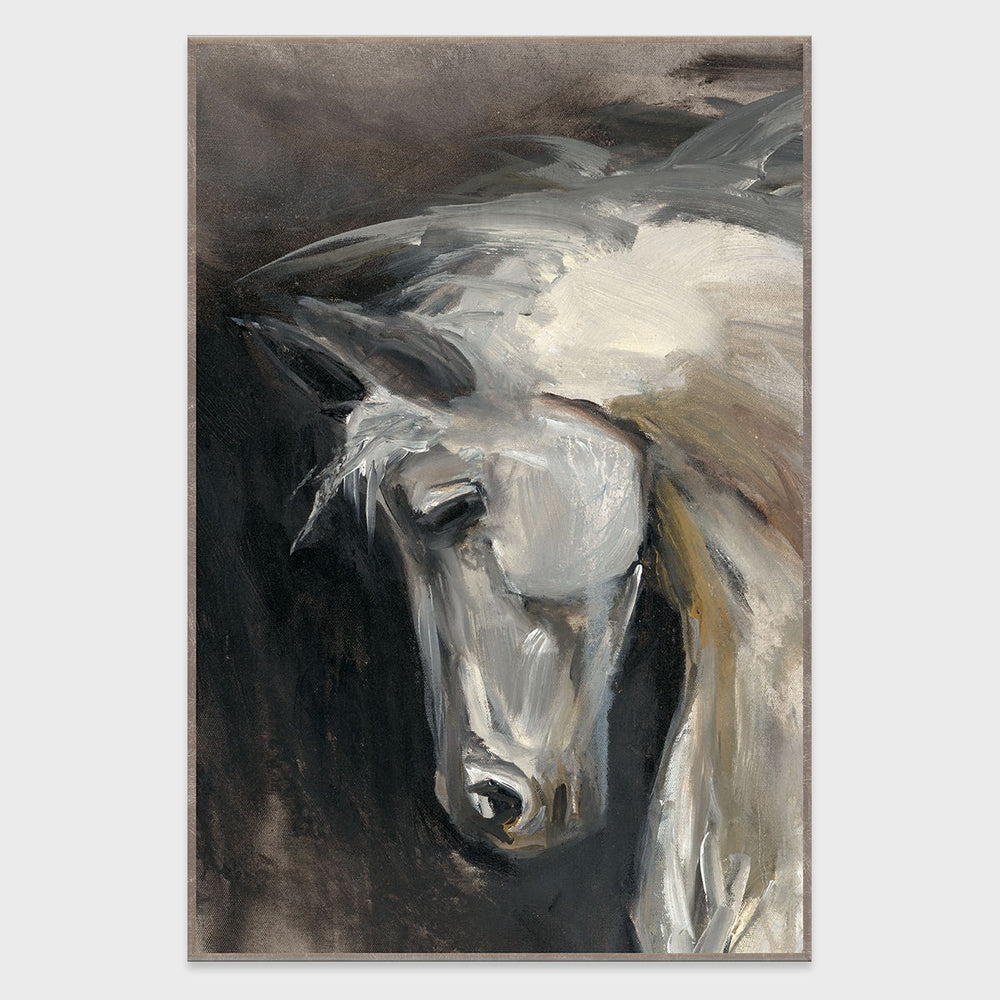Dash I - 40" x 60" Painting Art by Buddy Whitlock - Dark Gray