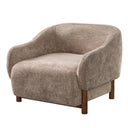 Modern Accent Chair With Recessed Arms And Tight Back
