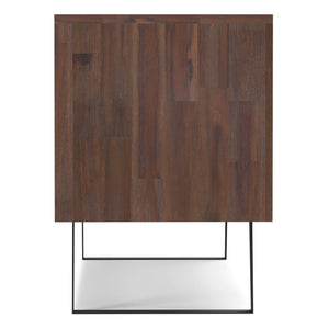 Lowry - TV Media Stand - Distressed Charcoal Brown