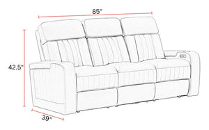 Equinox - Power Reclining Sofa With Drop Down Table