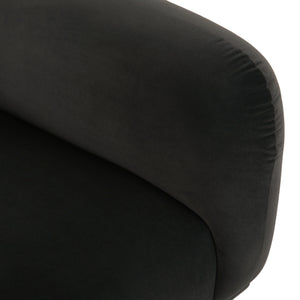 Sway - Upholstered Loveseat With Wood Legs And Round Arms