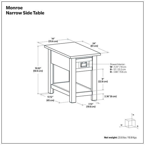 Monroe - Handcrafted Side Table