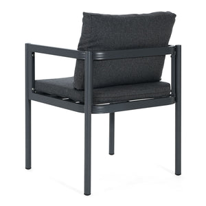 5 Piece Outdoor Patio Dining Set With Table, Chairs With Cushions - Gray / Light Teak